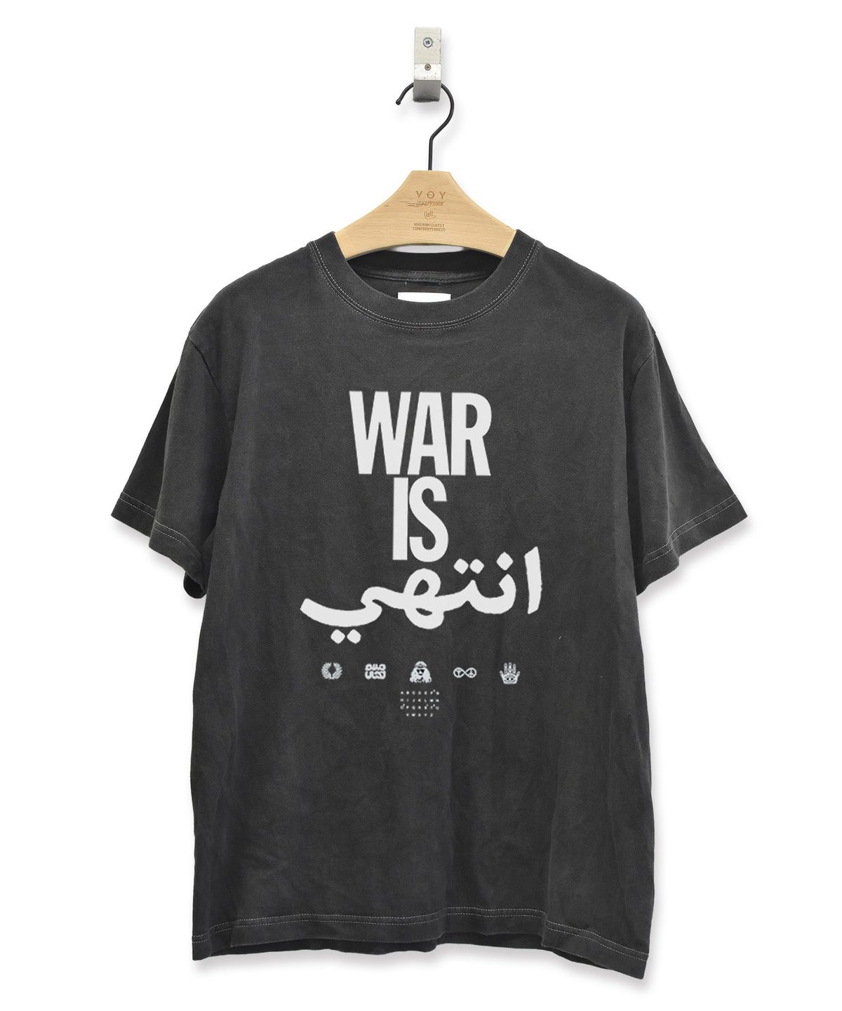 PIGMENT-DYED TEE（WAR IS OVER）