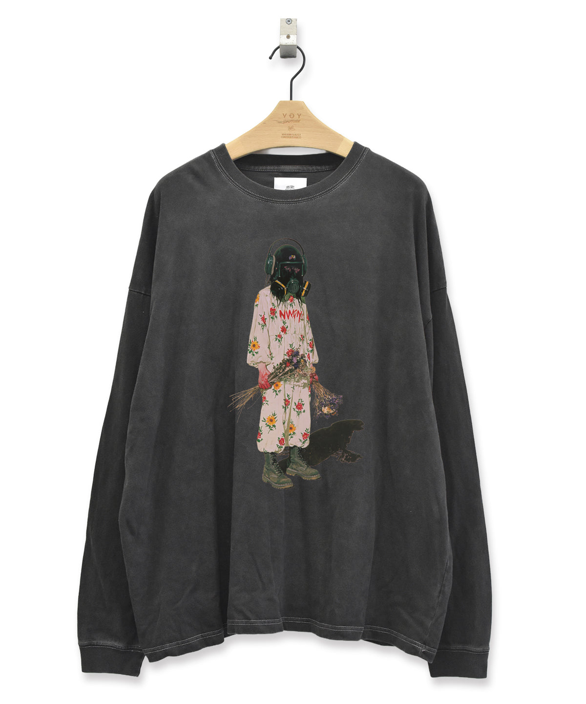 PIGMENT-DYED L/S TEE（/FLOWER DRIFTER）