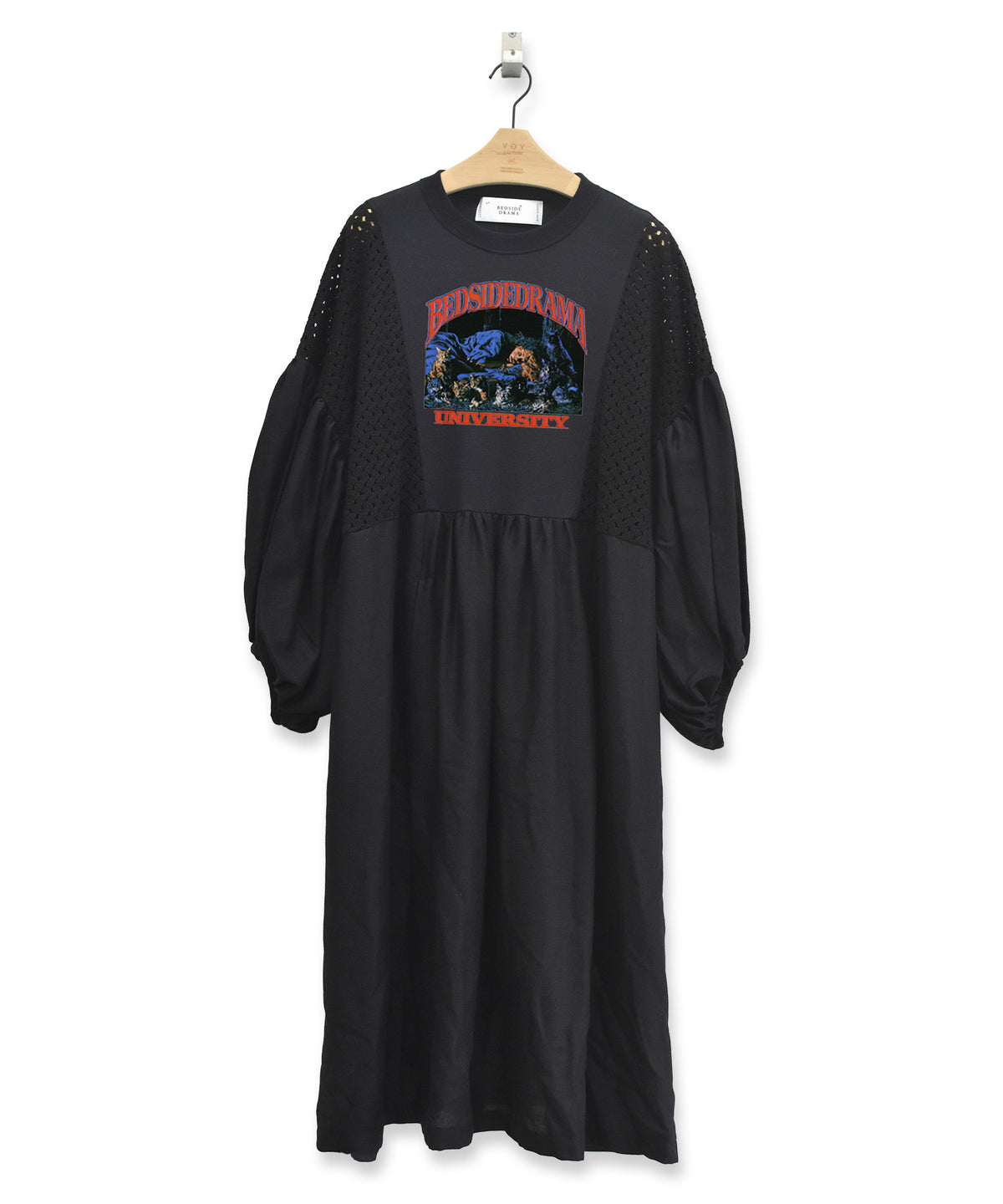 MIXTURE MEMORY DRESS　SILK SCREEN