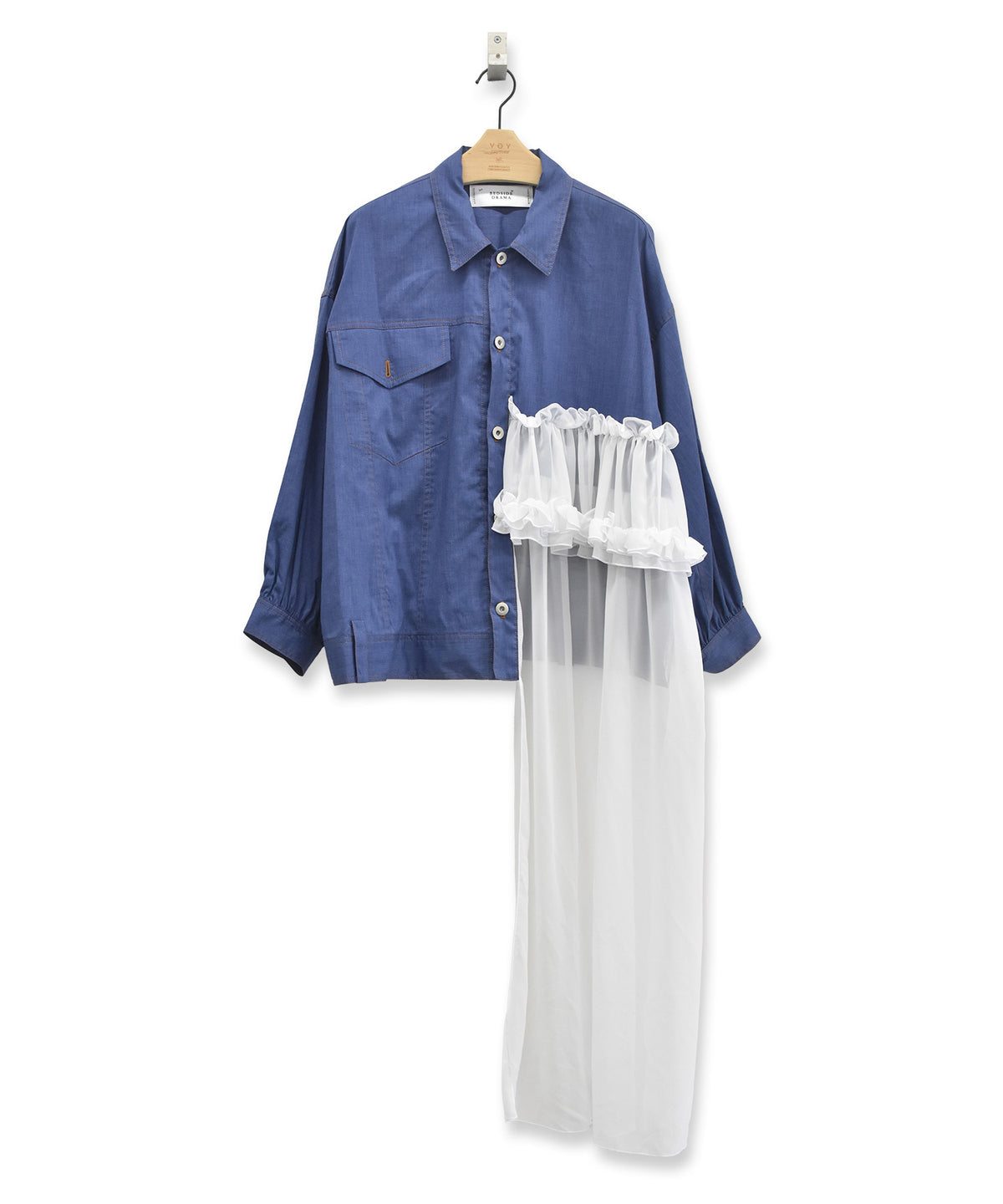 ASYMMETRICAL SHIRT JACKET