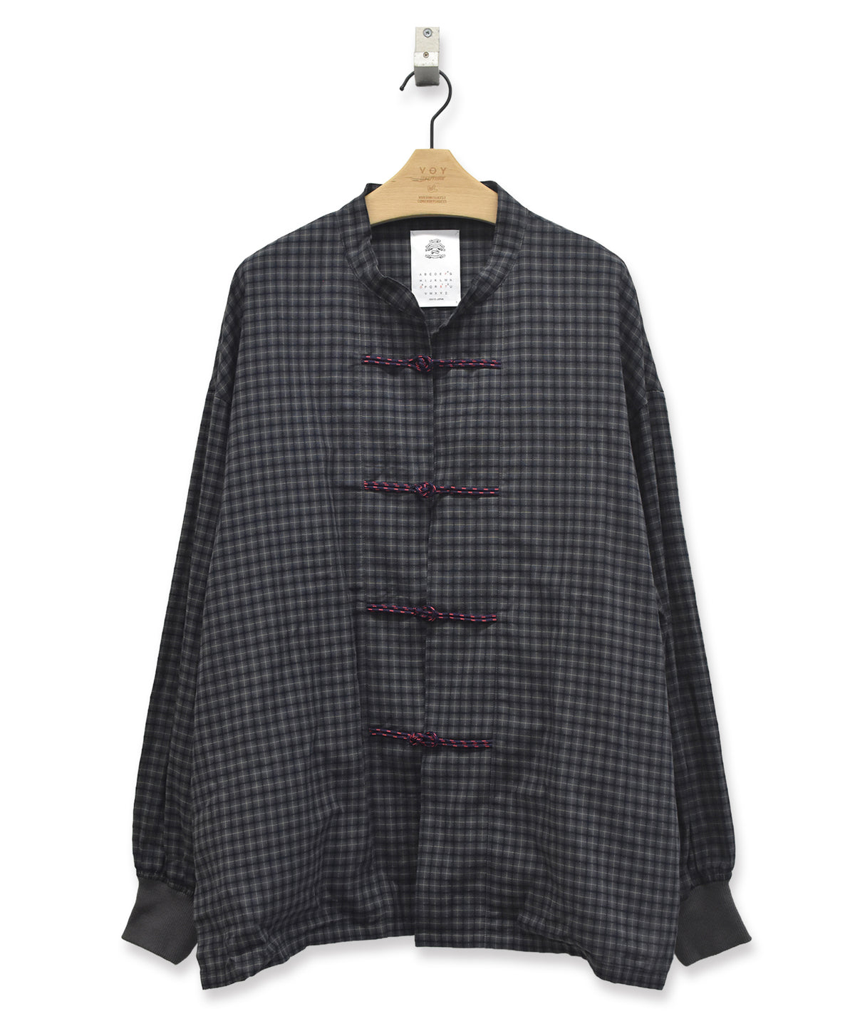 CHECKED KUNG FU SHIRT
