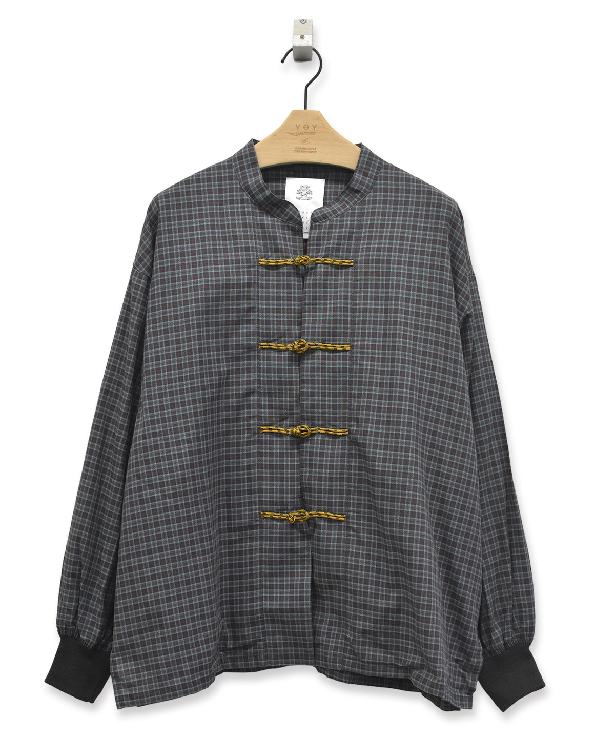 CHECKED KUNG FU SHIRT