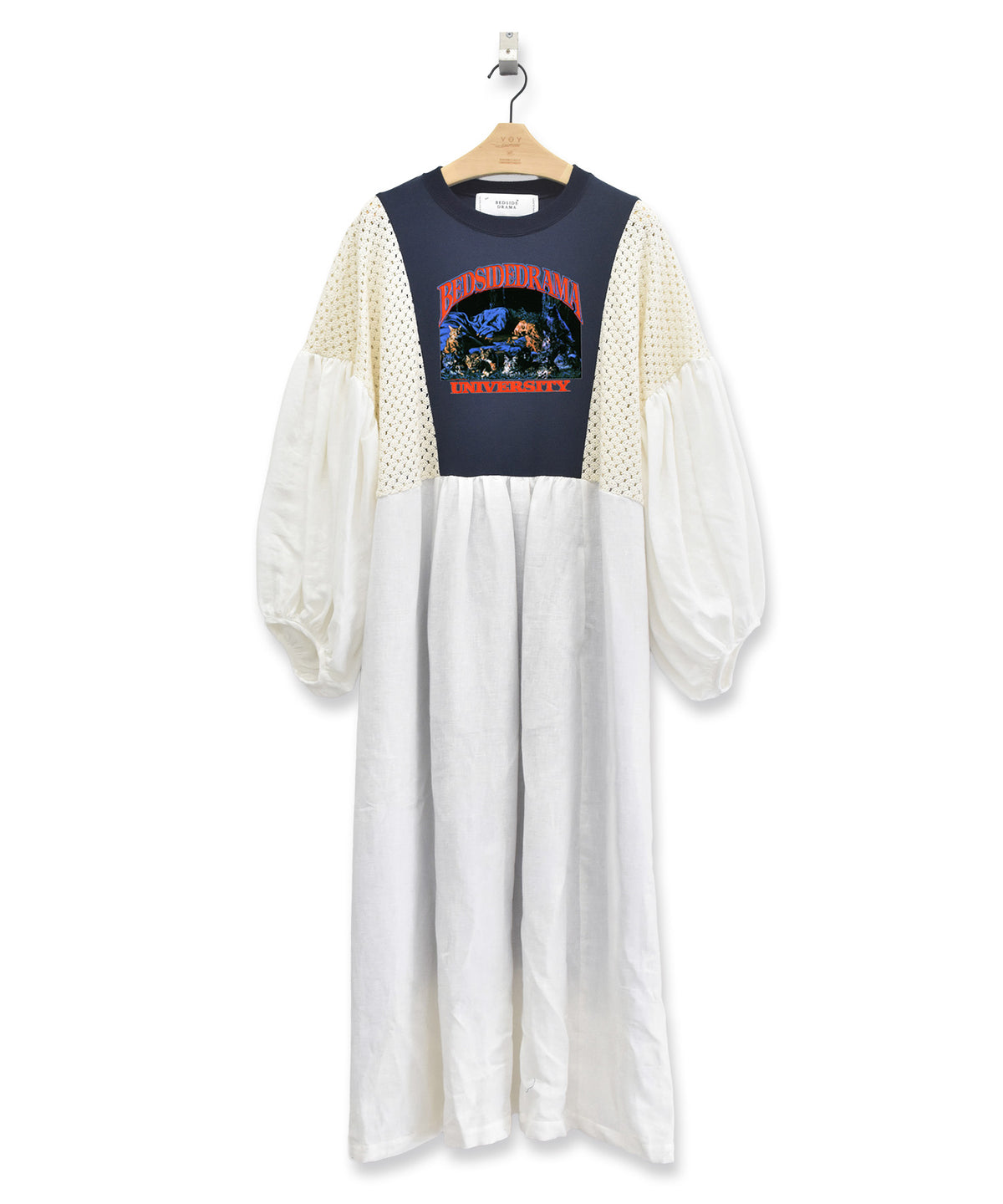 MIXTURE MEMORY DRESS　SILK SCREEN