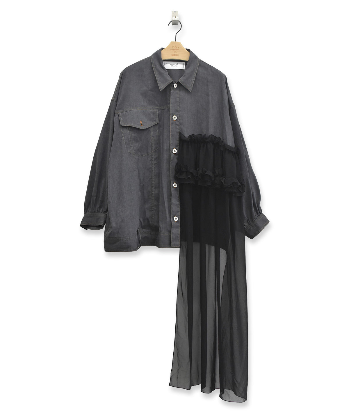ASYMMETRICAL SHIRT JACKET