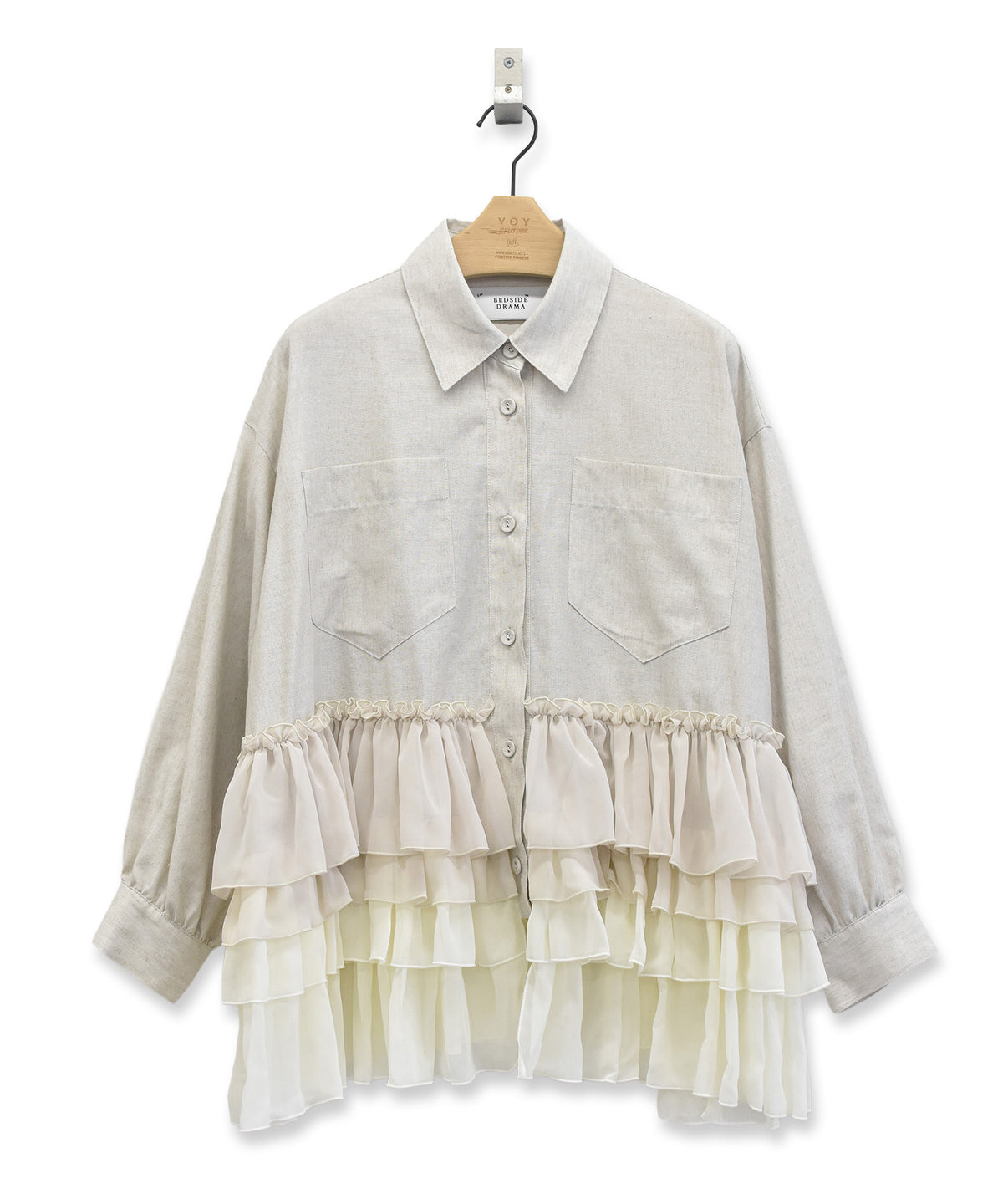 FRILL SHIRT JACKET