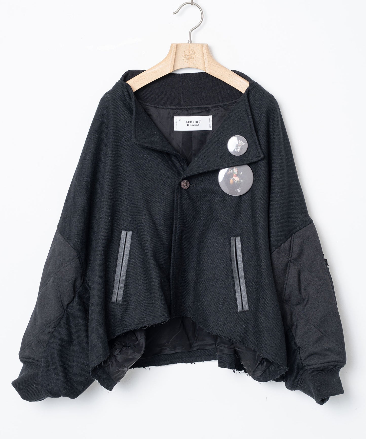 Dreamin' Mix Poncho Short Coat