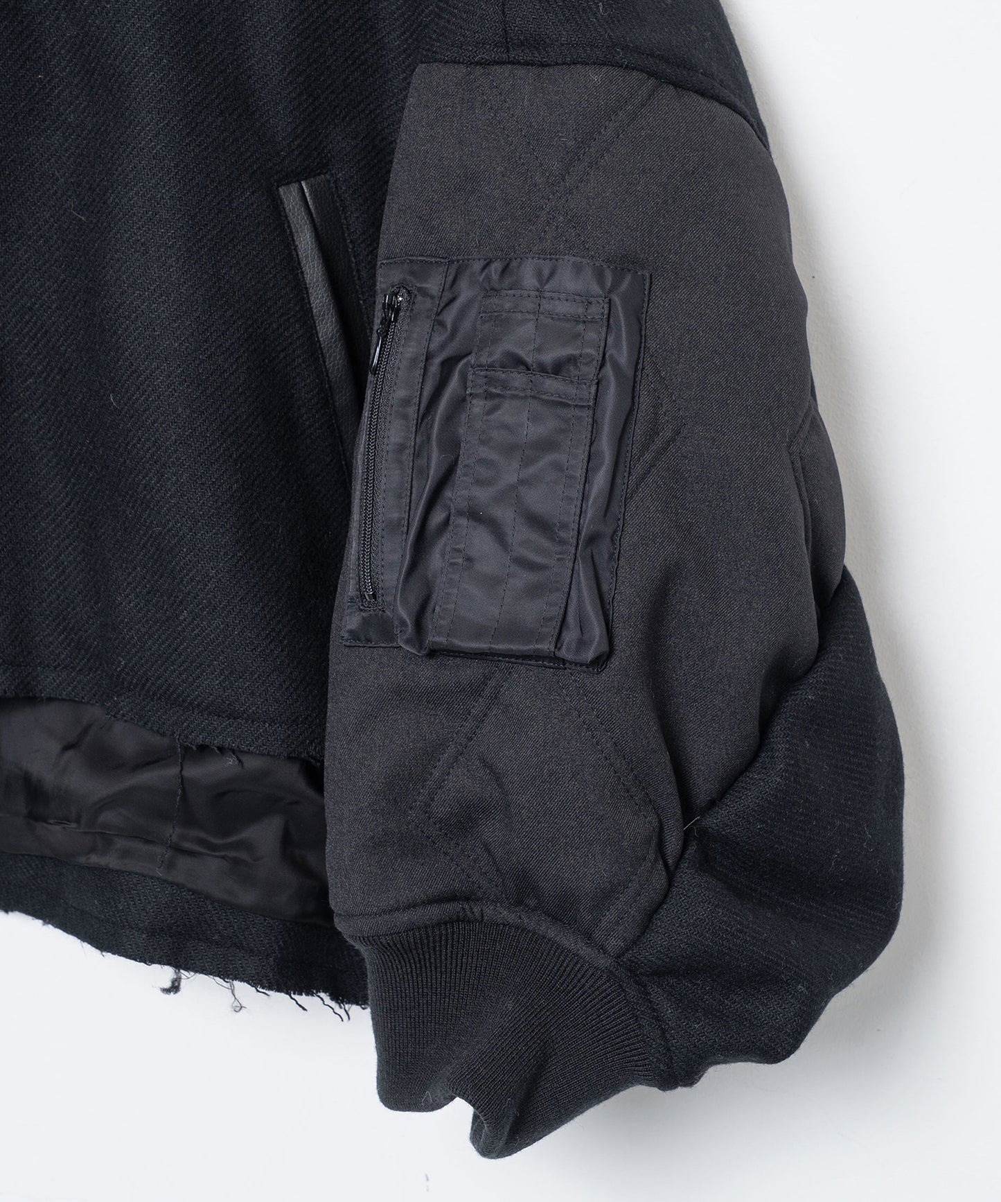 Dreamin' Mix Poncho Short Coat