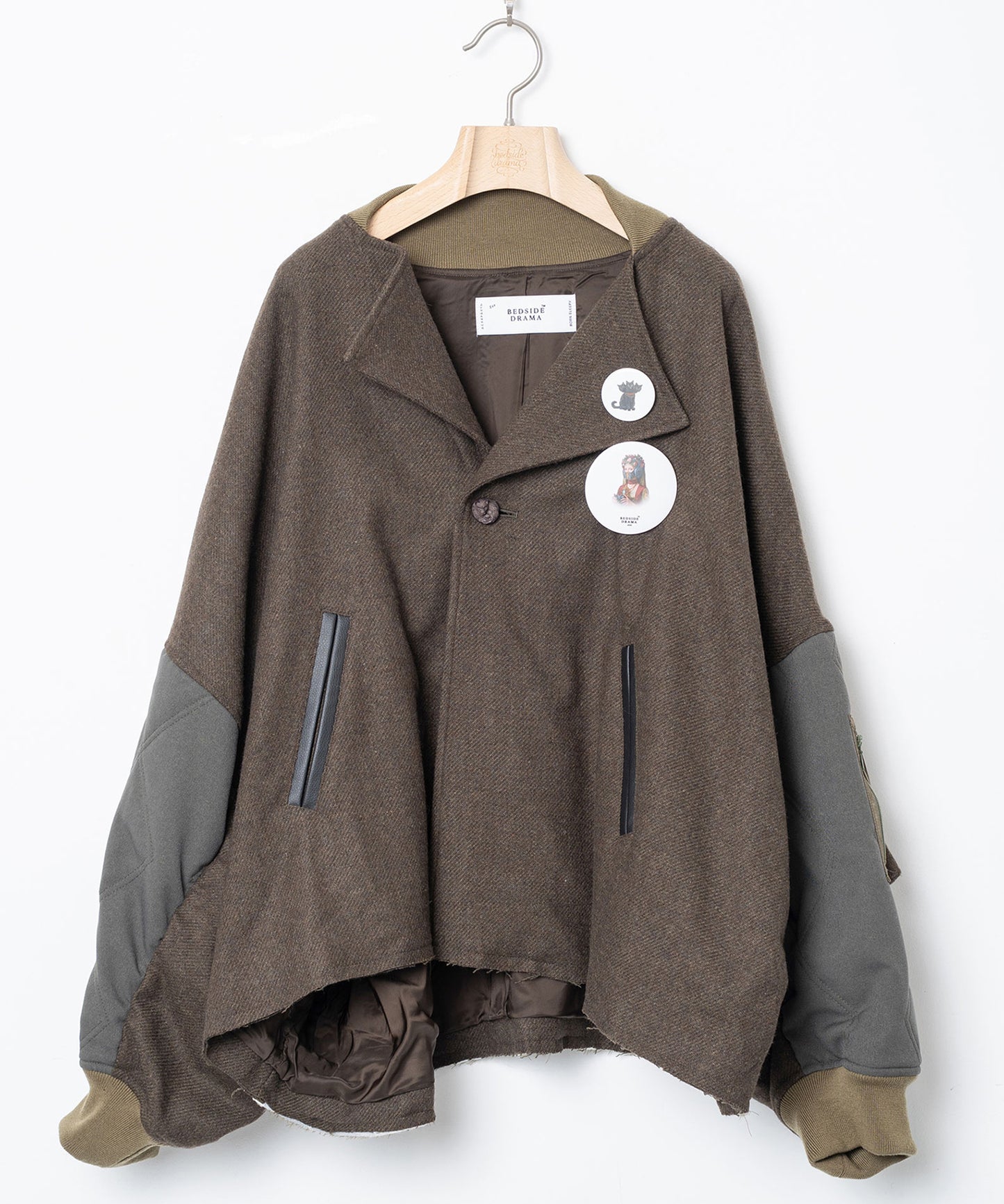 Dreamin' Mix Poncho Short Coat