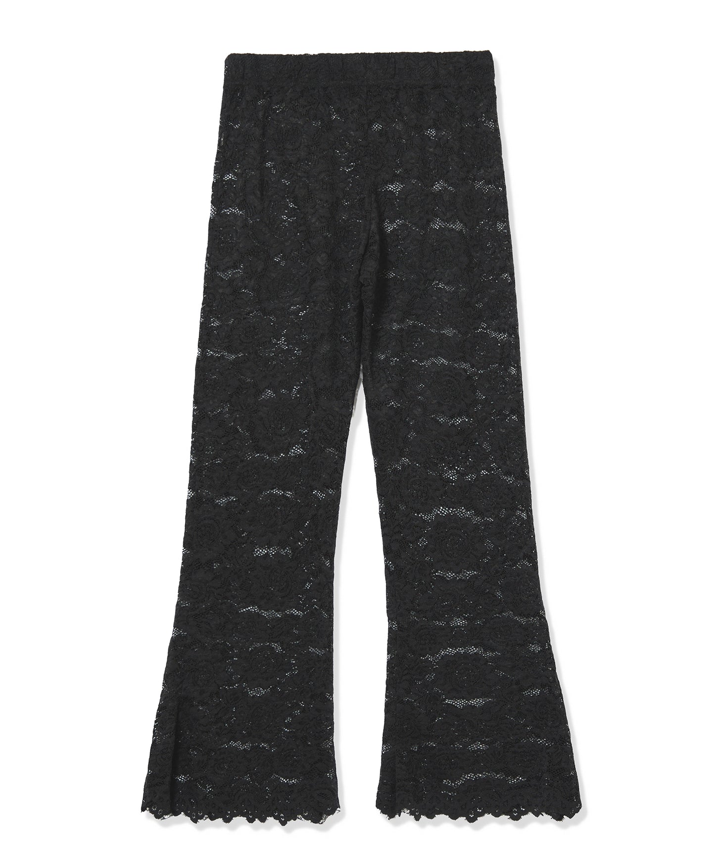 LACE DIRECT PRINT FLARE PANTS