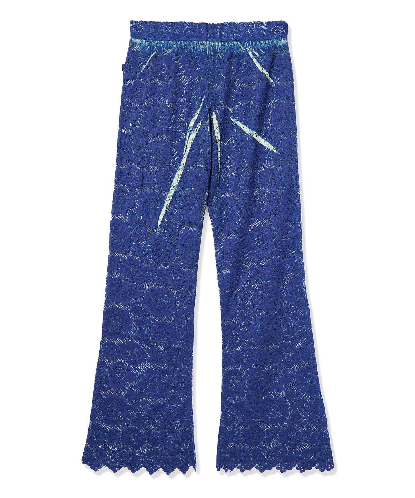 LACE DIRECT PRINT FLARE PANTS