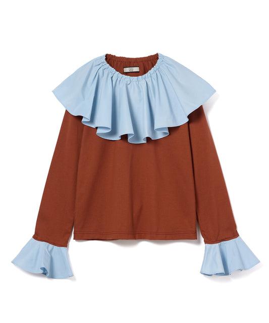 OVER COLLAR L/S TOP