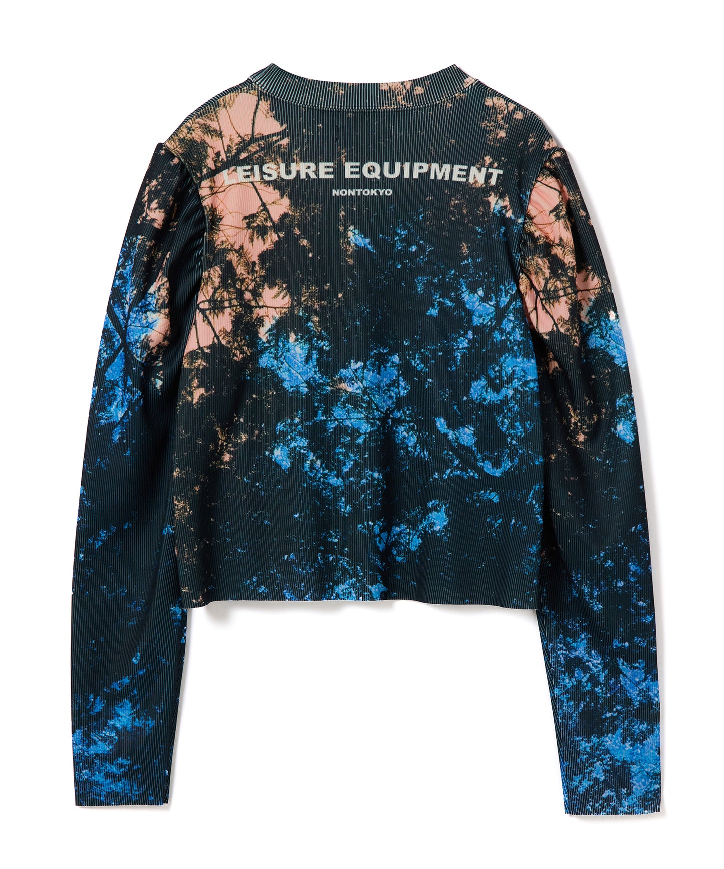 PRINT RIB PUFF SLEEVE C/S