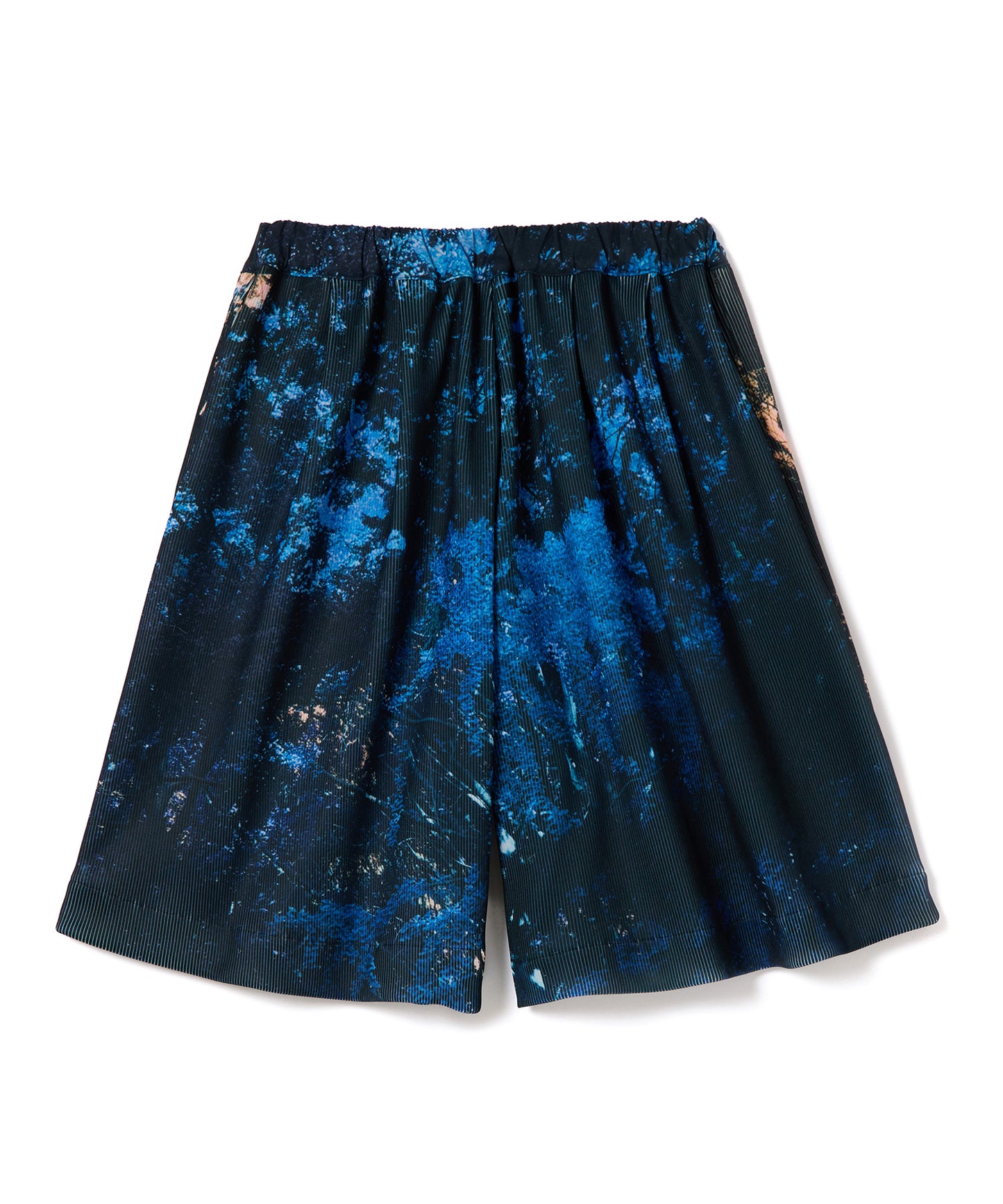 PRINT RIB WIDE SHORTS