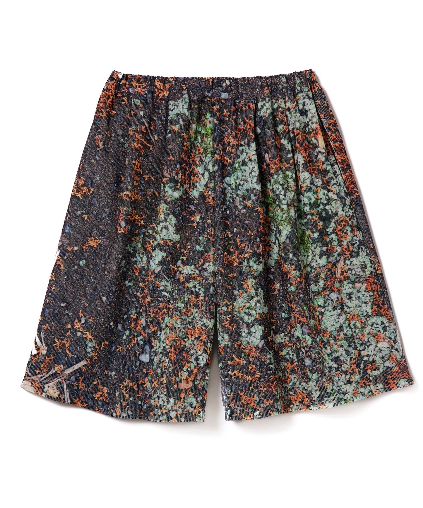 PRINT RIB WIDE SHORTS