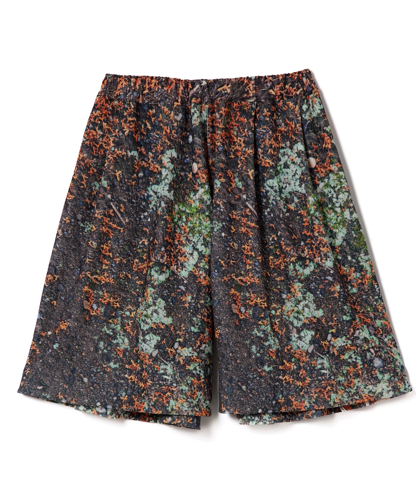 PRINT RIB WIDE SHORTS