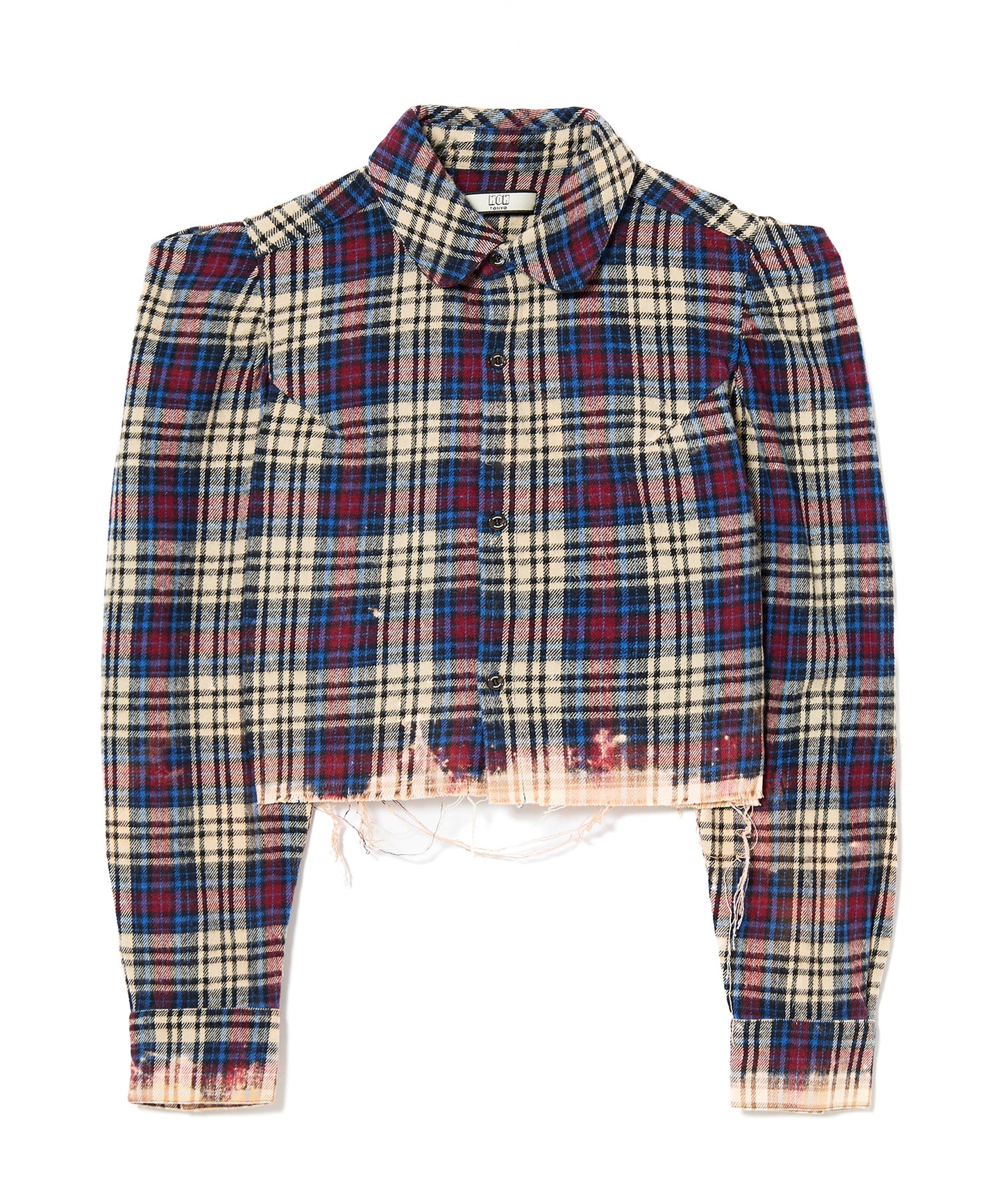 CHECK BLEACH SHIRT