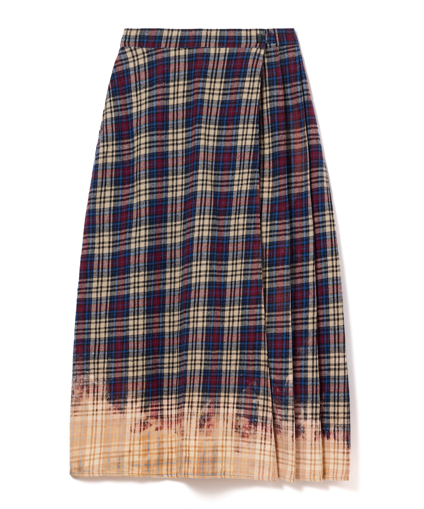 CHECK BLEACH SKIRT