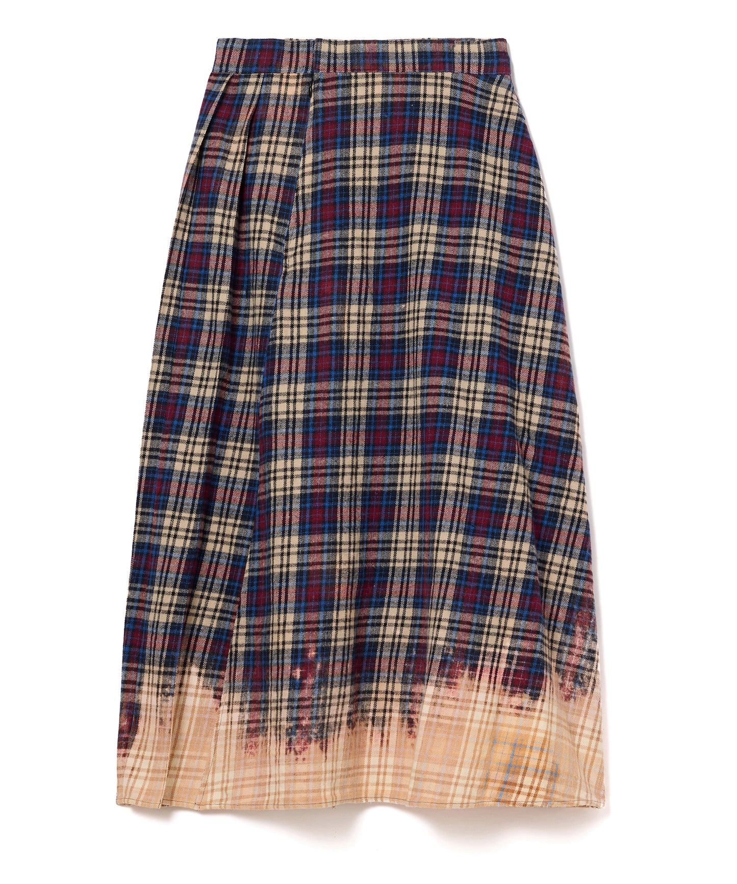 CHECK BLEACH SKIRT