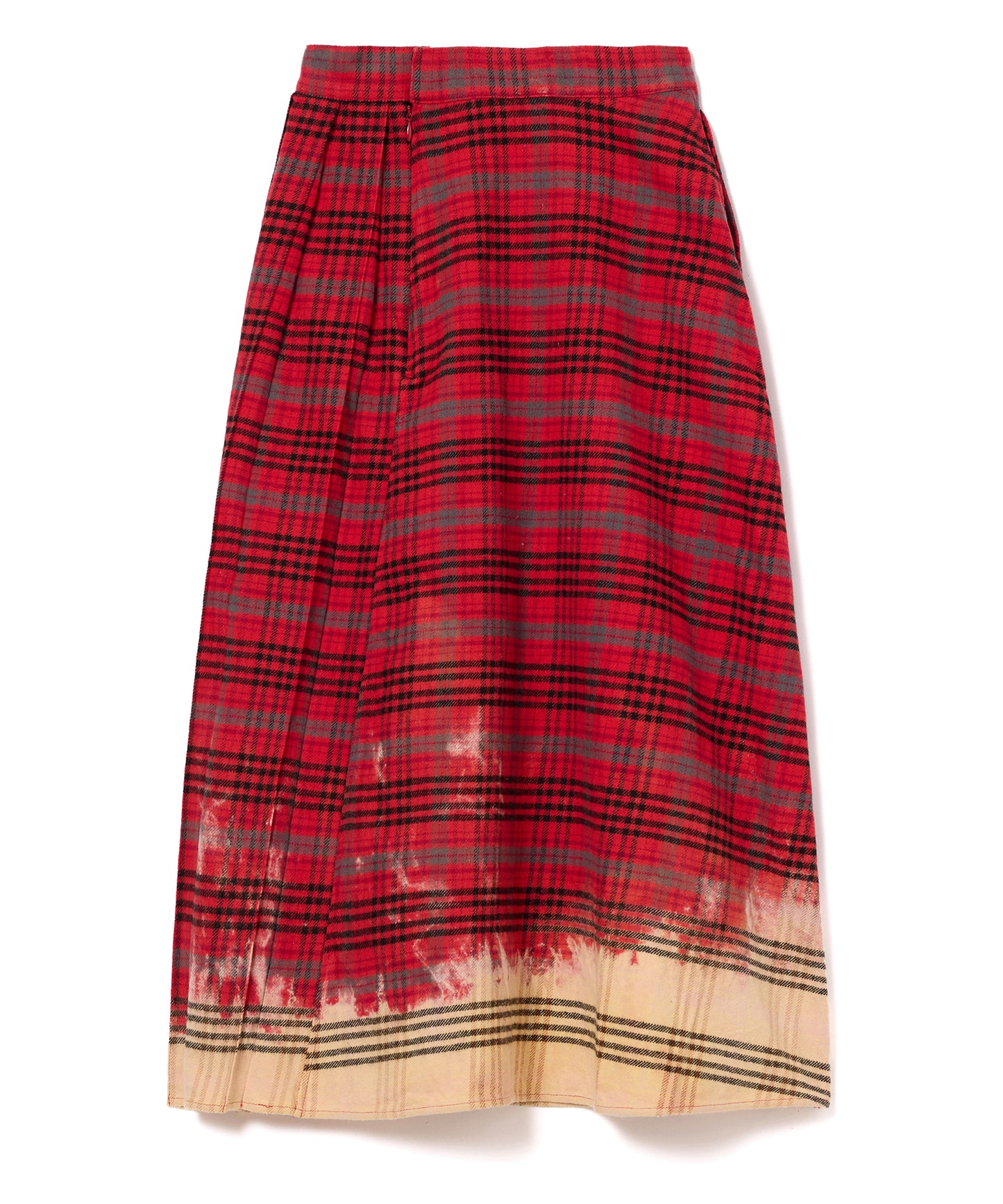 CHECK BLEACH SKIRT