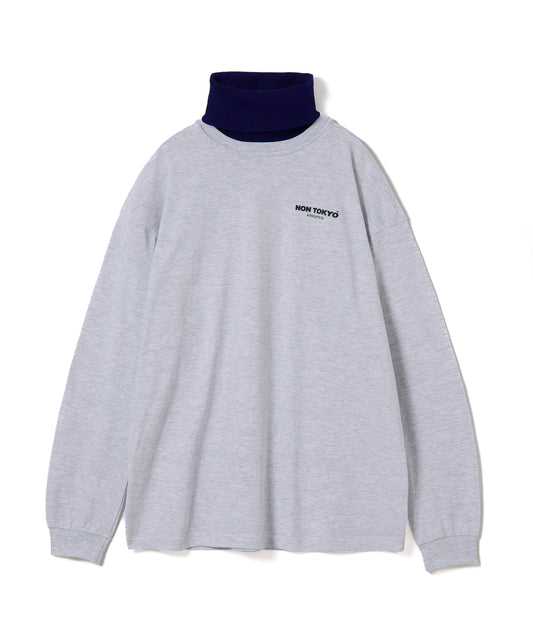 HIGH-NECK L/S T-SHIRT