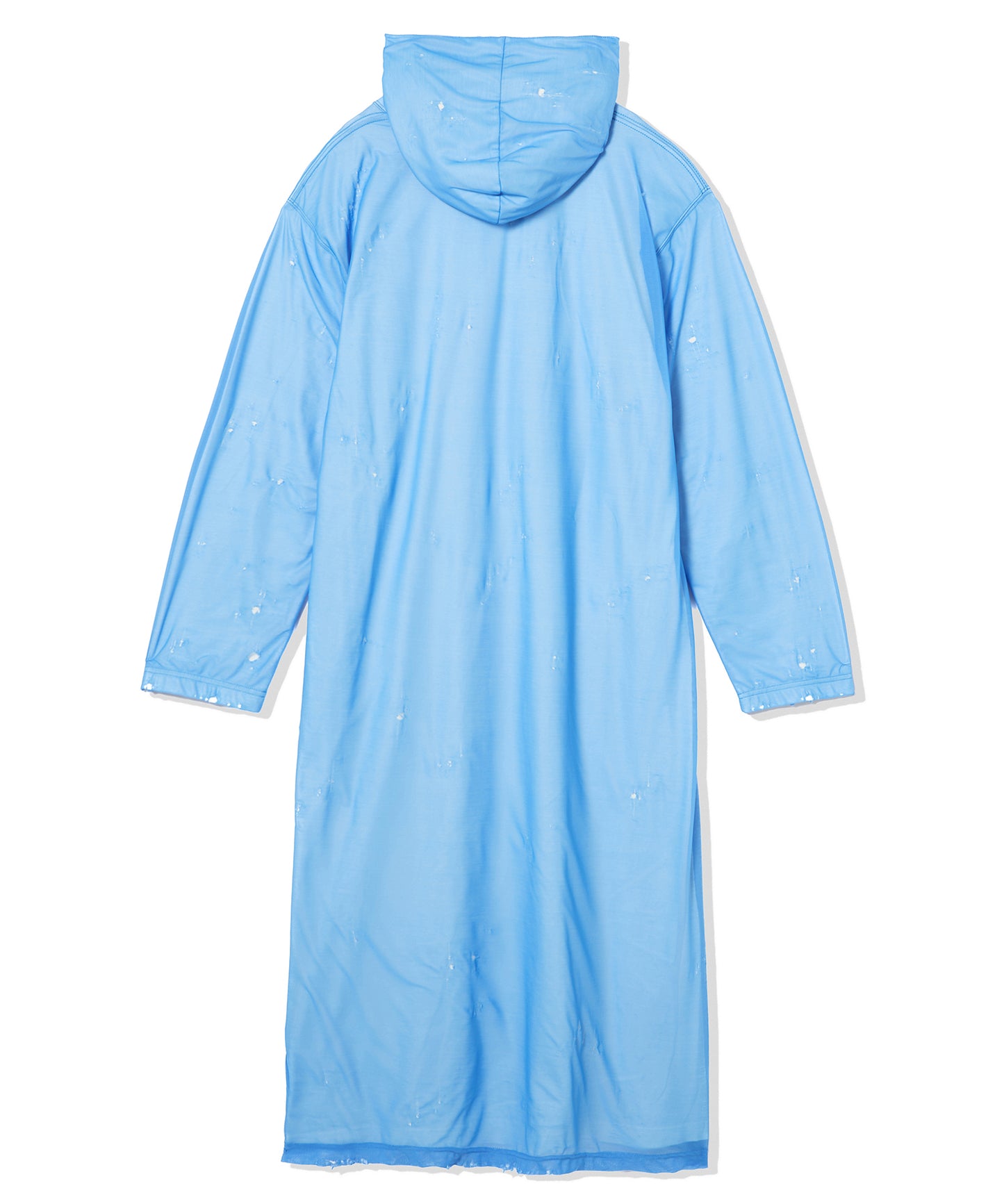 CRASH SHEER LAYER MAXI HOODIE