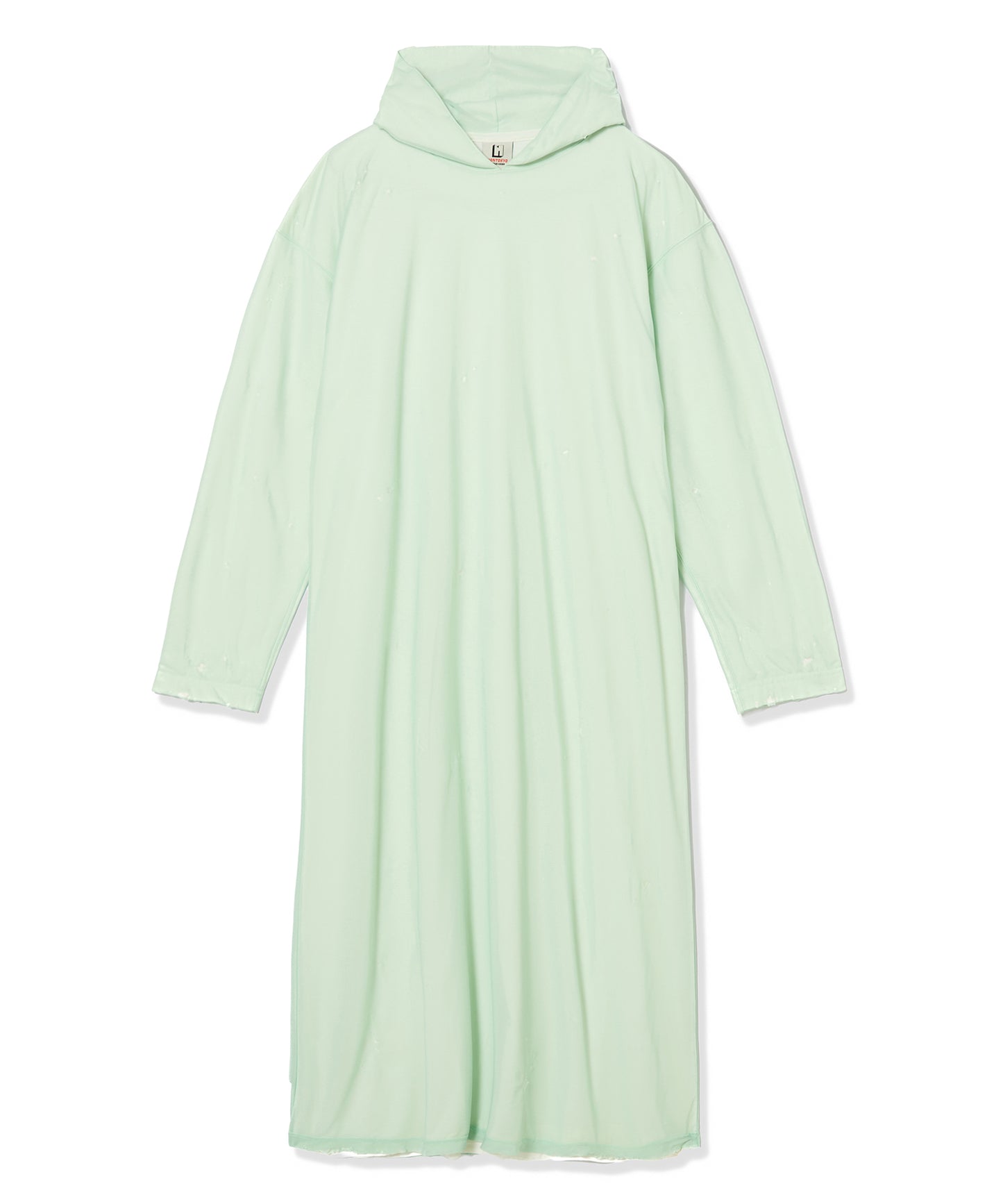 CRASH SHEER LAYER MAXI HOODIE