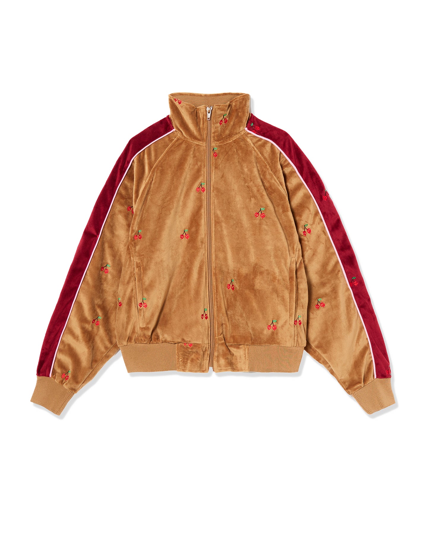 EMBROIDERY VELOUR TRACK JKT