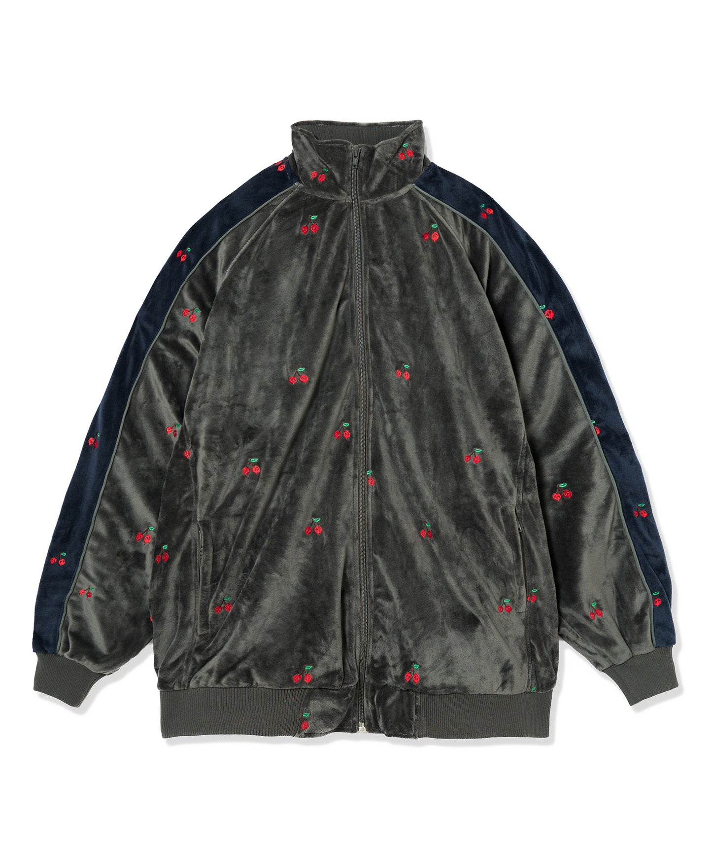 EMBROIDERY VELOUR TRACK JKT