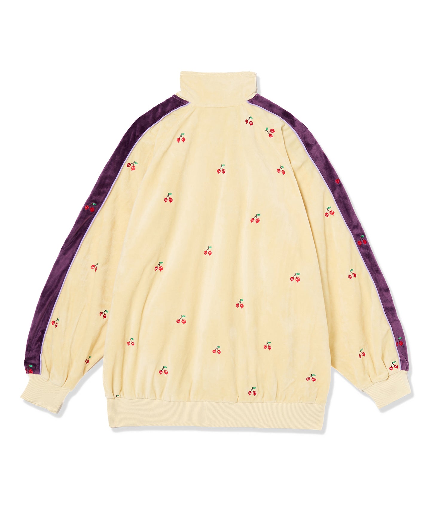 EMBROIDERY VELOUR TRACK JKT