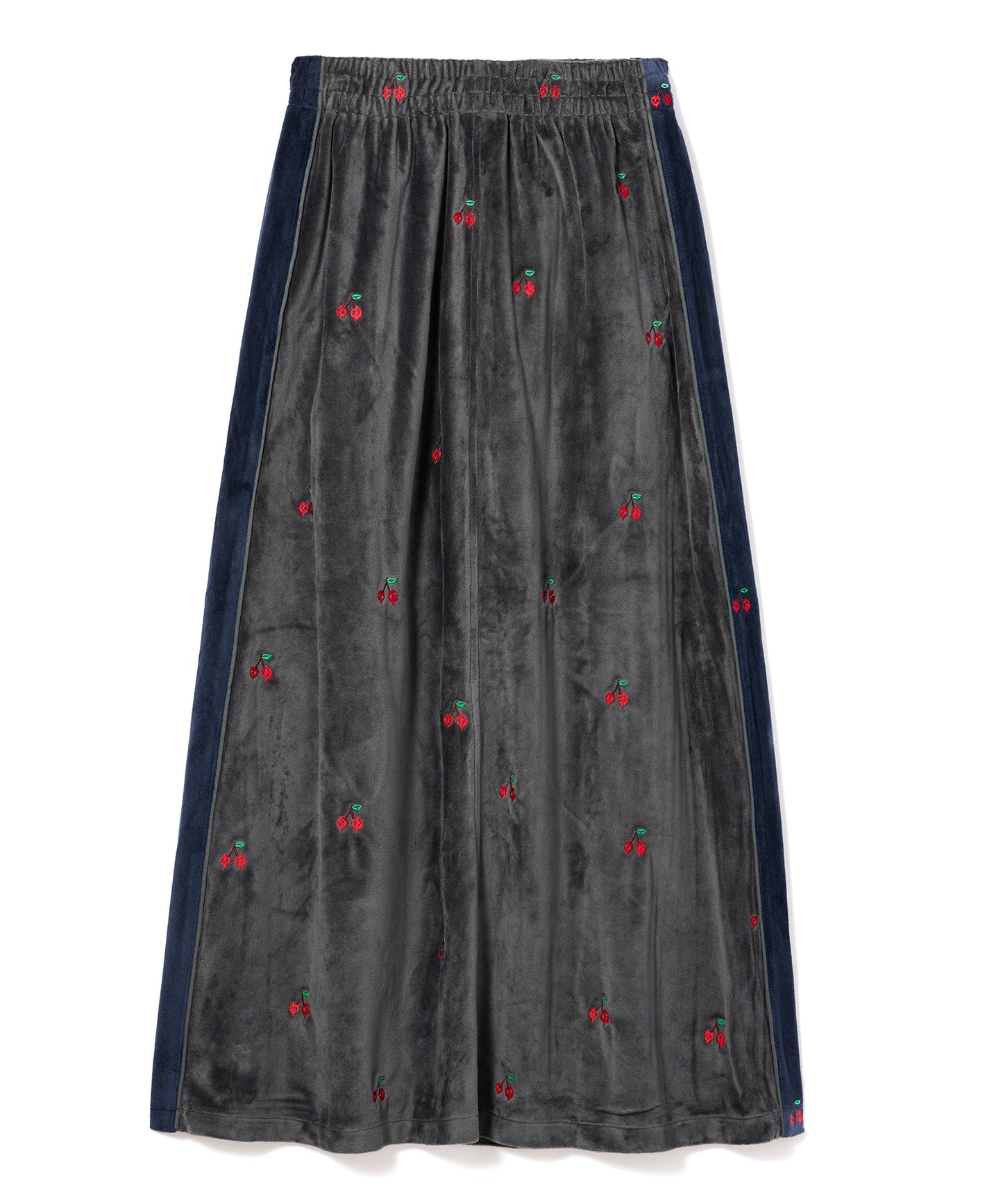 EMBROIDERY VELOUR TRACK SKIRT