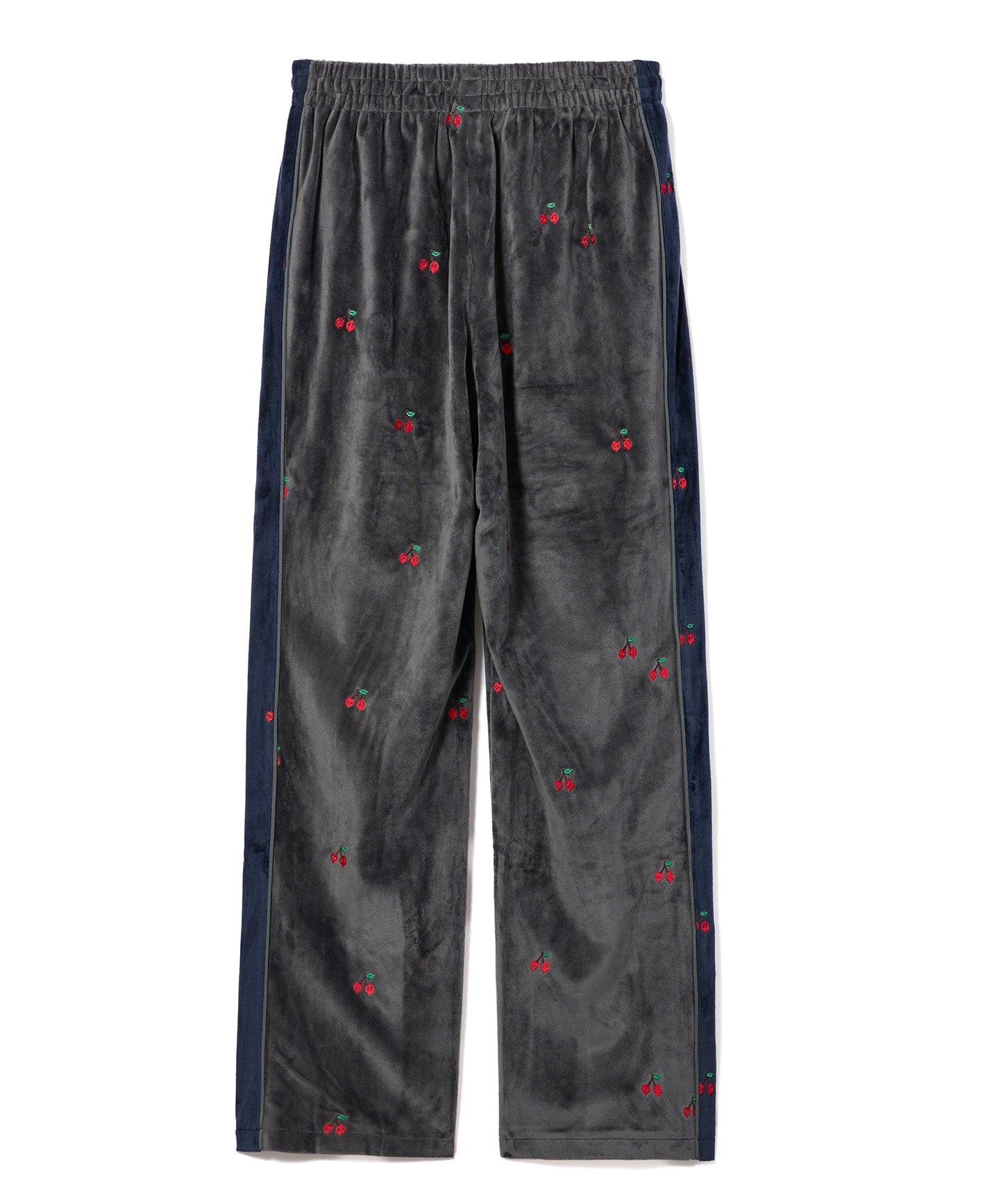 EMBROIDERY VELOUR TRACK PANTS