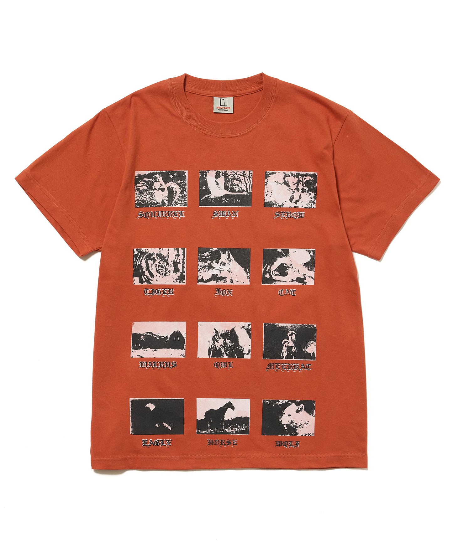 PRINT H/S T-SHIRT(ANIMAL)