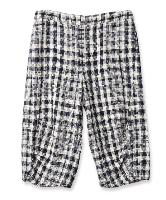 3/4 GINGHAM CHECK PANTS