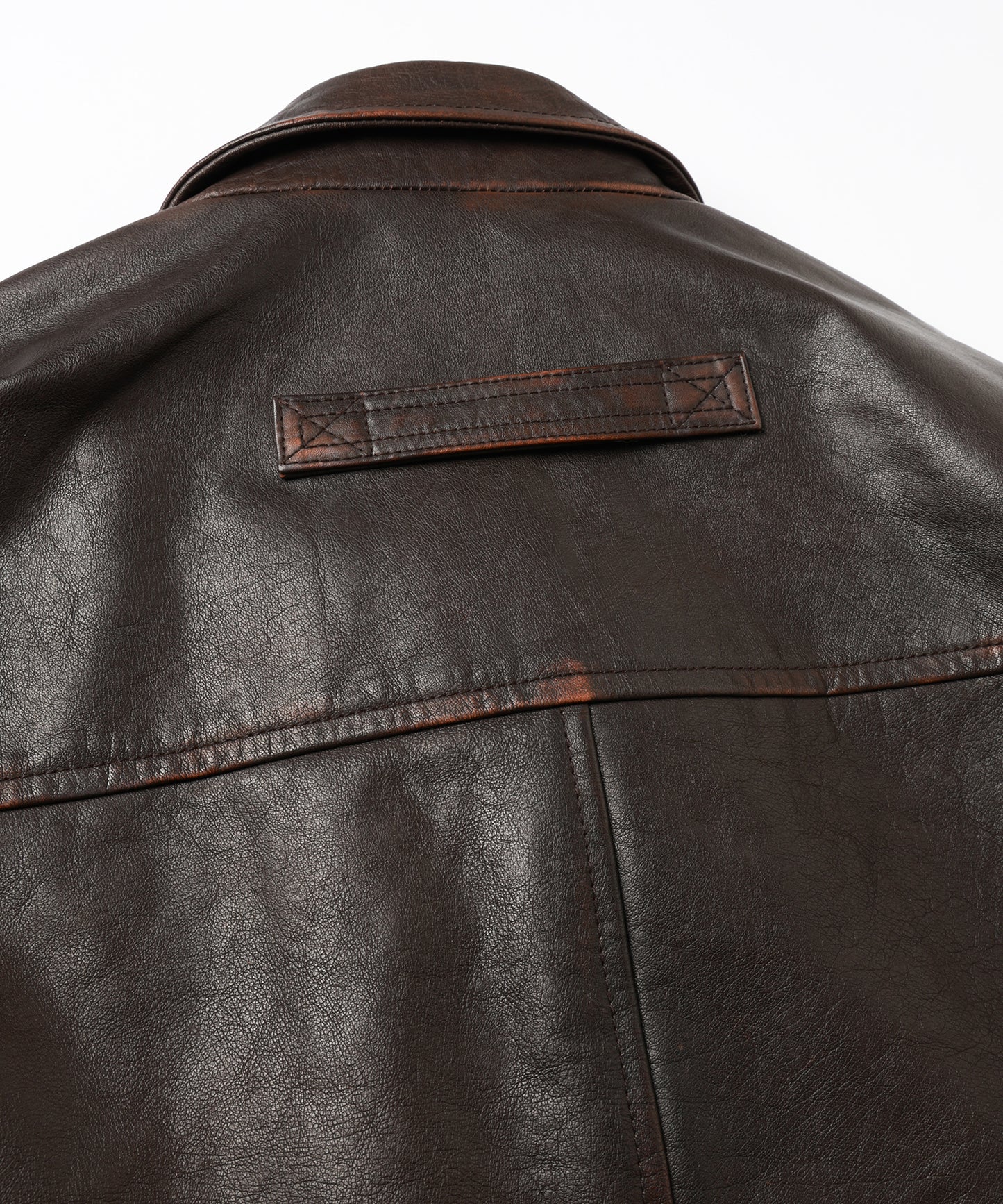 LEATHER CAR COAT
