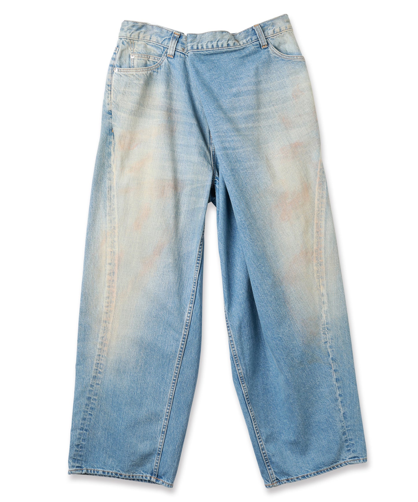 OVER RAP DENIM PANTS