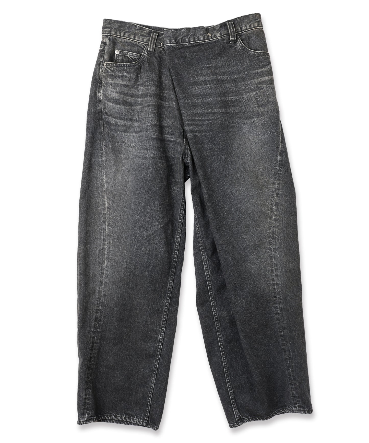 OVER RAP DENIM PANTS