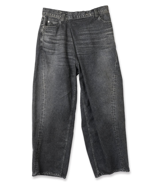 OVER RAP DENIM PANTS