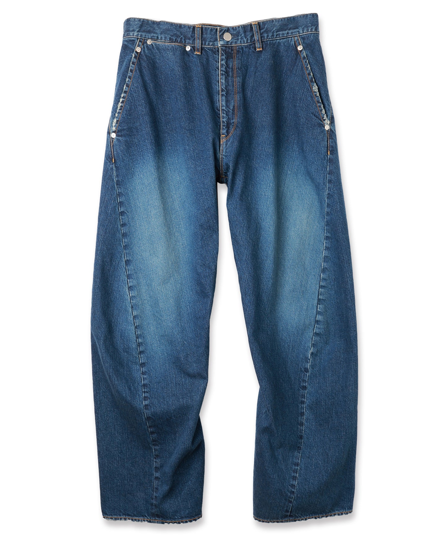 USED 3D CUTTING DENIM PANTS