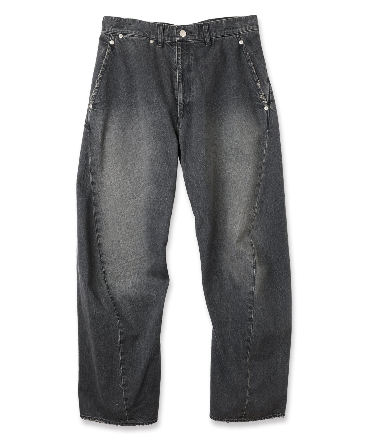 USED 3D CUTTING DENIM PANTS