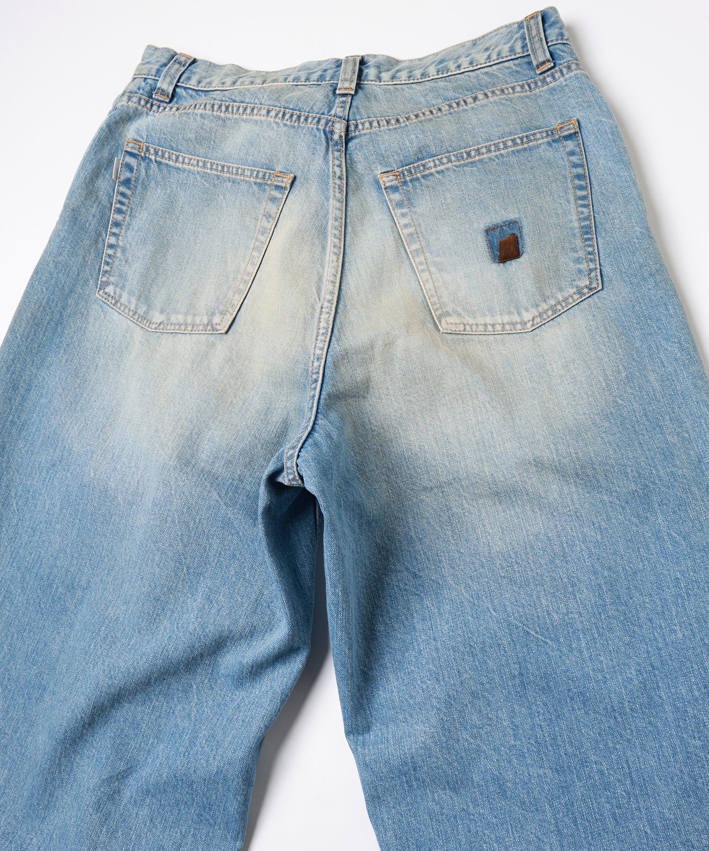OVER RAP DENIM PANTS