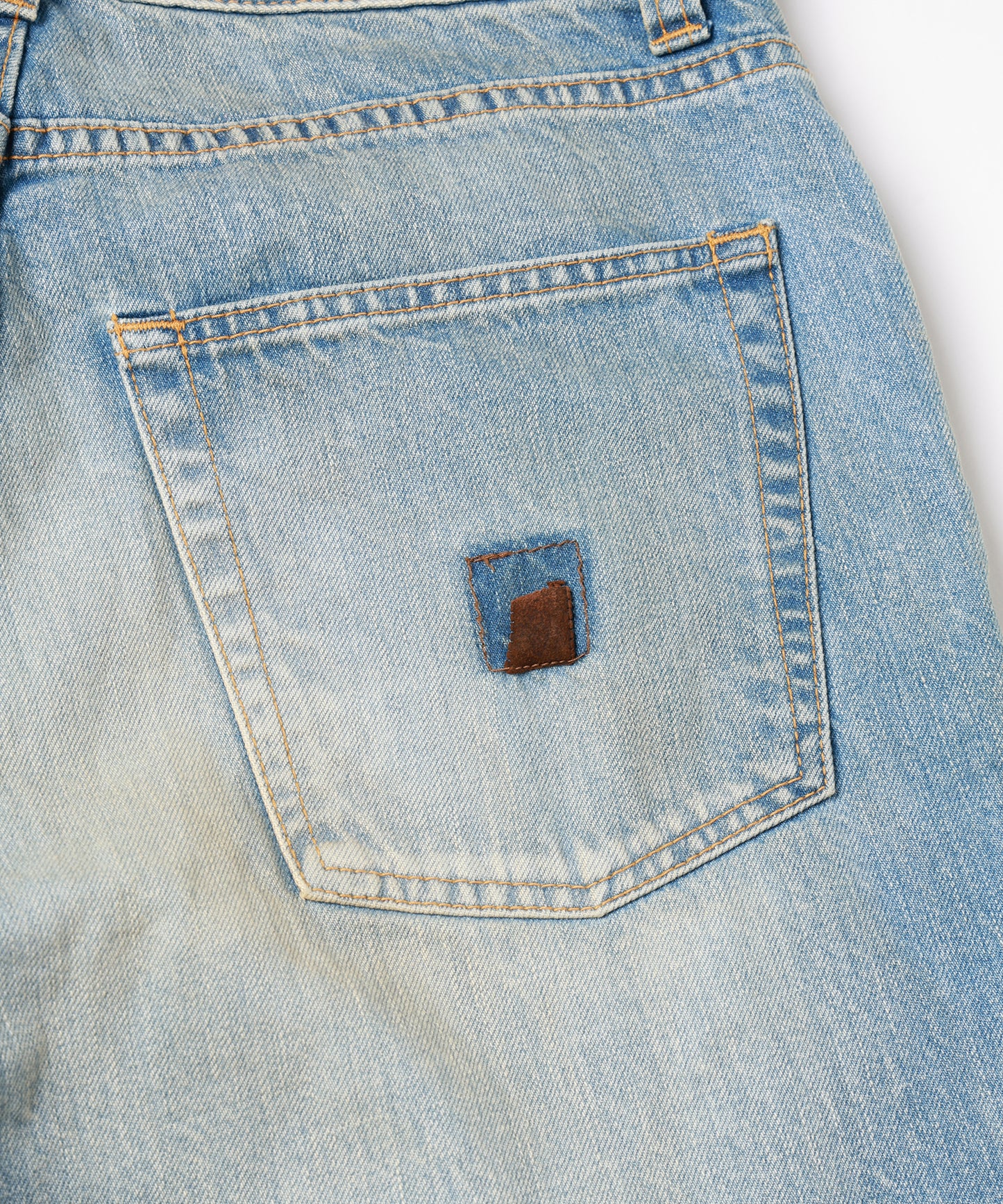 OVER RAP DENIM PANTS