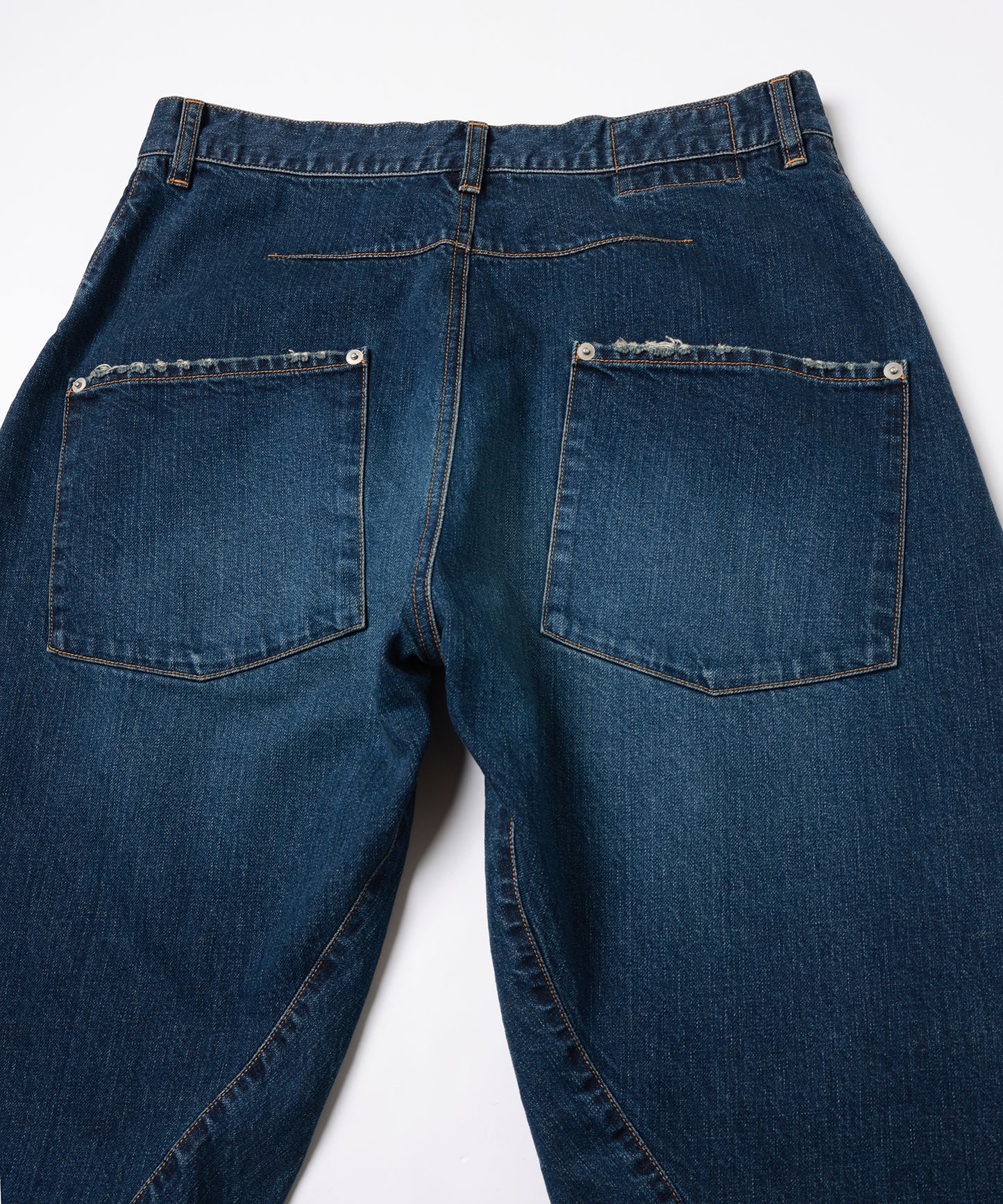 USED 3D CUTTING DENIM PANTS