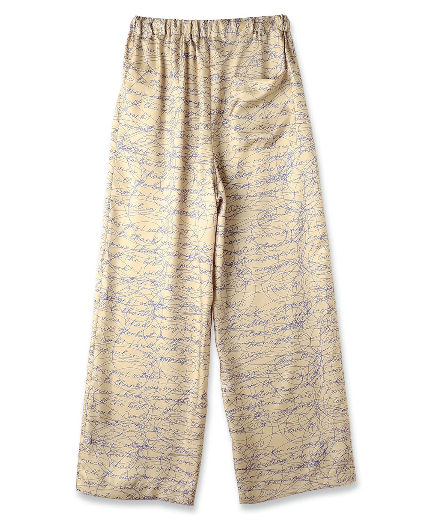 INK LETTER GATHER PANTS