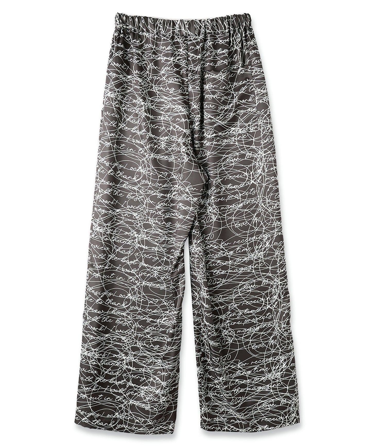 INK LETTER GATHER PANTS