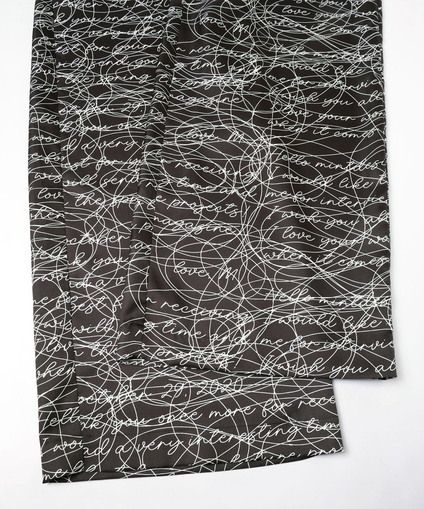 INK LETTER GATHER PANTS