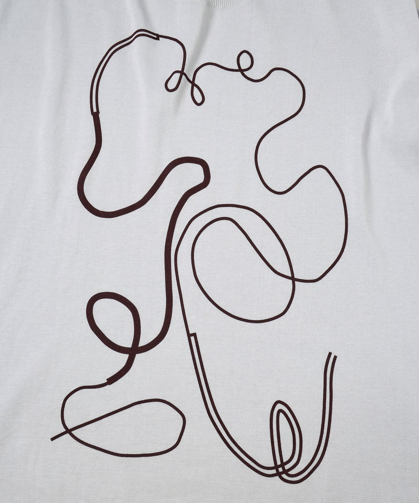 ステッチプリントロング SLニットPO