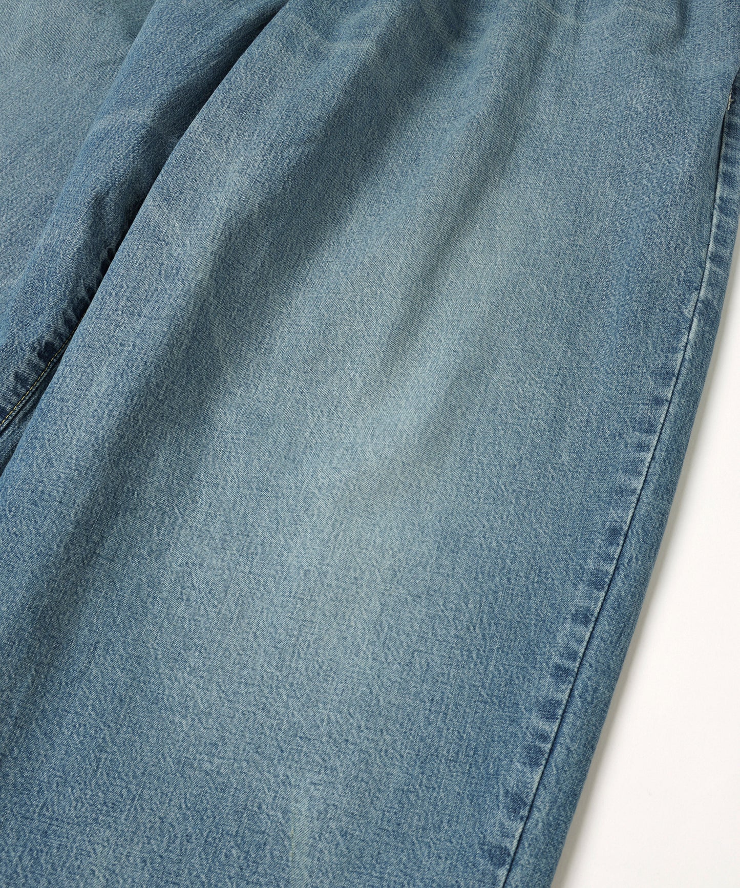 デニムシンプル2タックワ イドPT