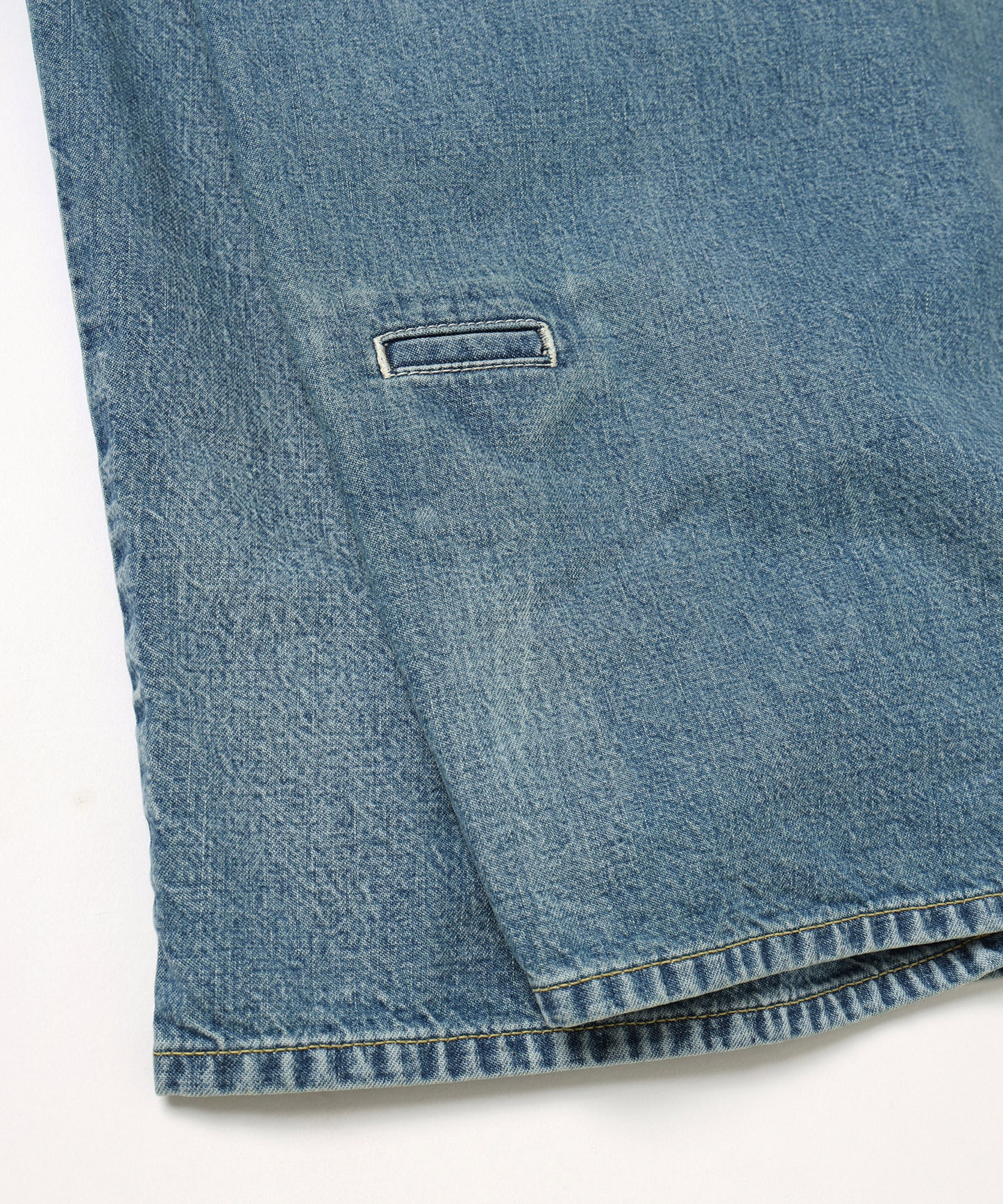 デニムシンプル2タックワ イドPT