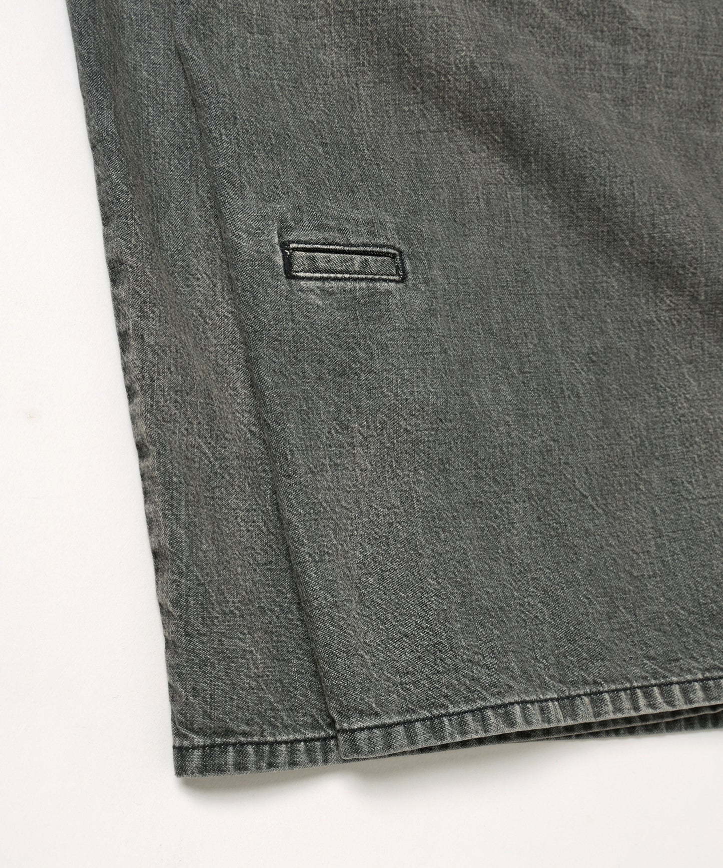 デニムシンプル2タックワ イドPT