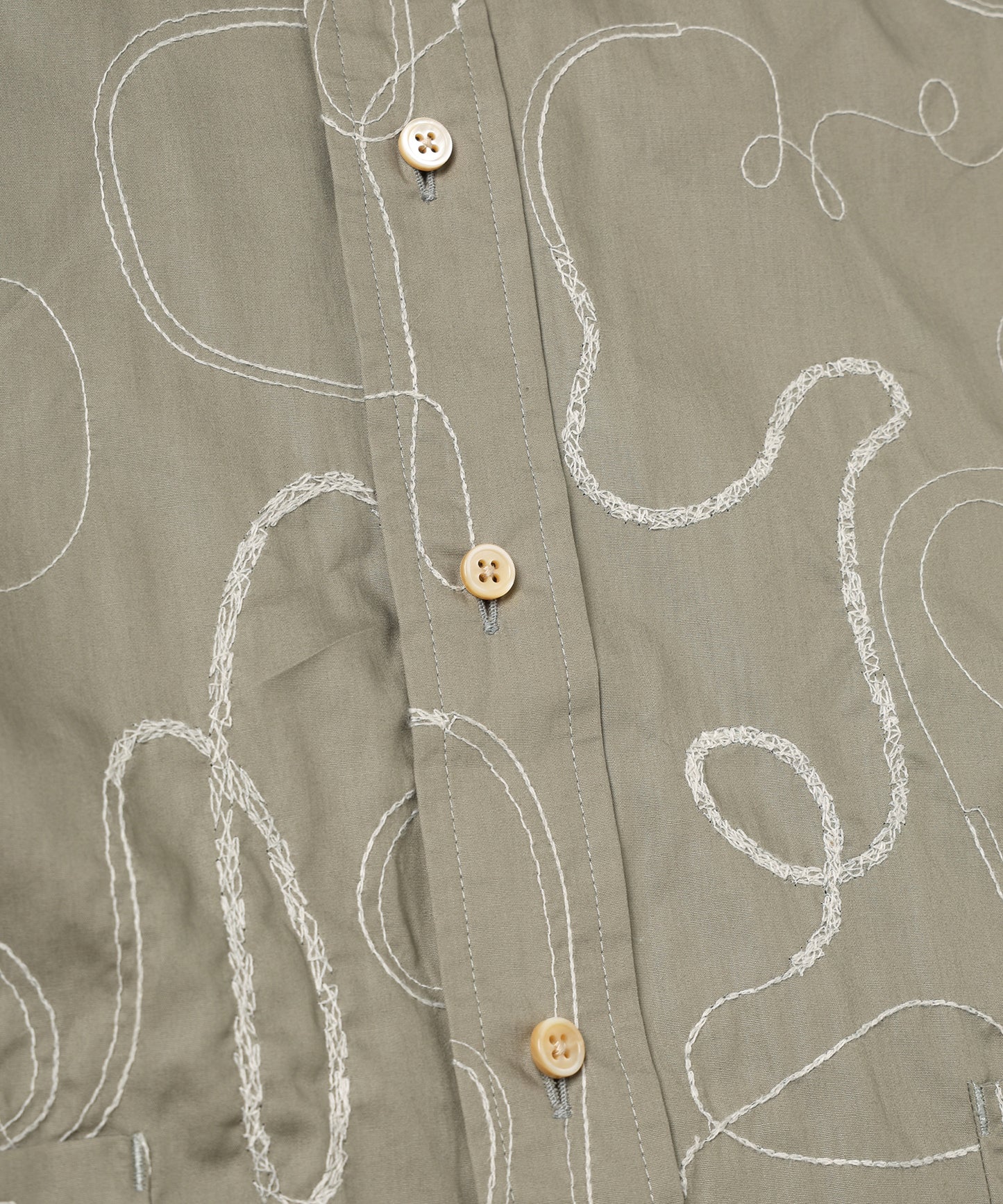 ラフステッチコードポケッ トショートSLシャツ